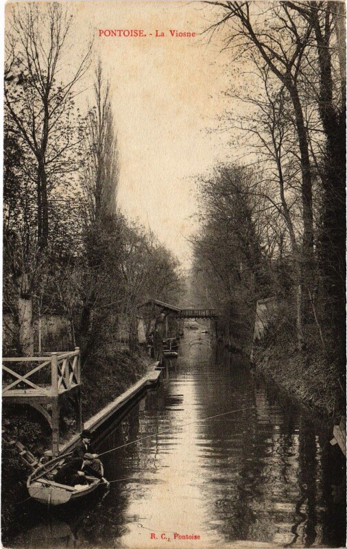 Carte postale ancienne Pontoise La Viosne à Pontoise