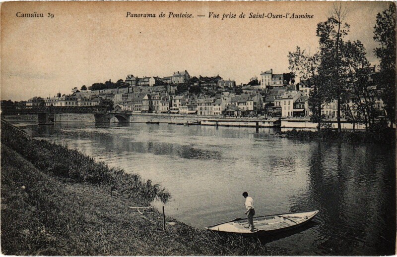 Carte postale ancienne Pontoise panorama à Pontoise