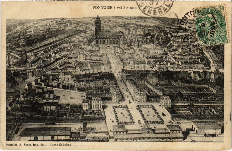 Carte postale ancienne Pontoise à Pontoise
