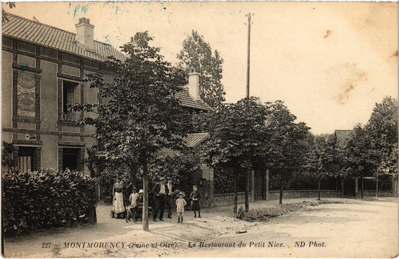 Carte postale ancienne Montmorency Restaurant du Petit Nice à Montmorency