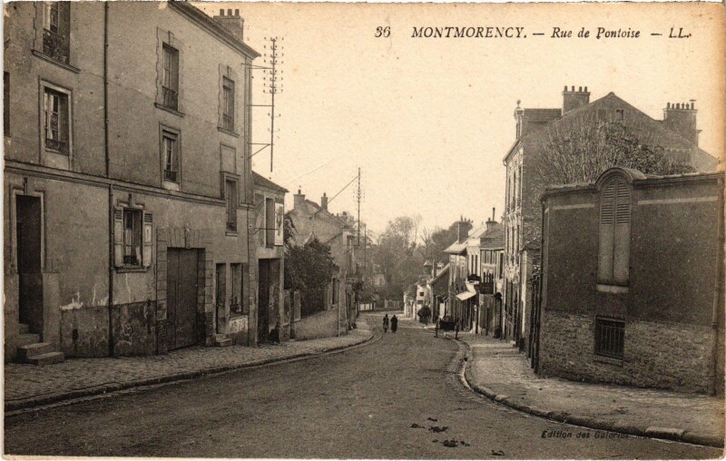 Carte postale ancienne Montmorency Rue de Pontoise à Montmorency