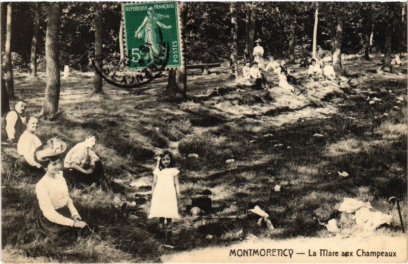 Carte postale ancienne Montmorency La Mare aux Champeaux à Montmorency