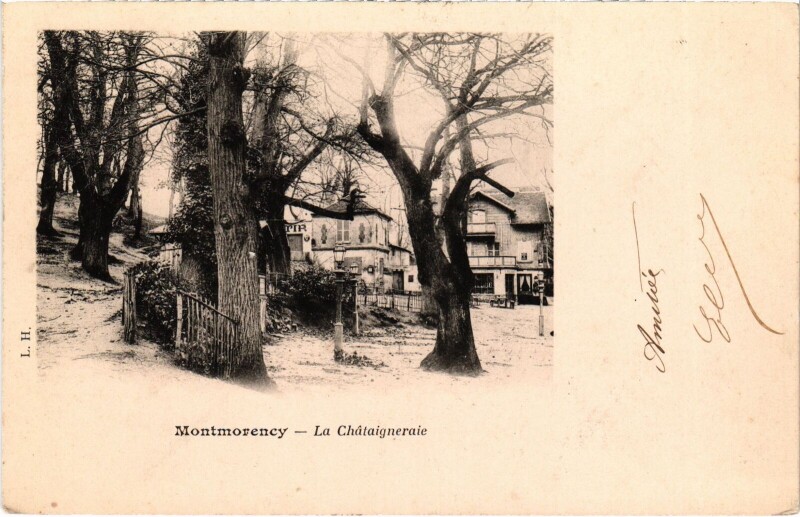 Carte postale ancienne Montmorency La Chataigneraie à Montmorency