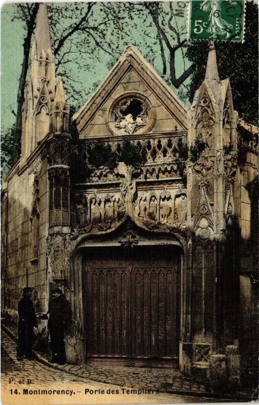 Carte postale ancienne Montmorency Porte des Templiers à Montmorency