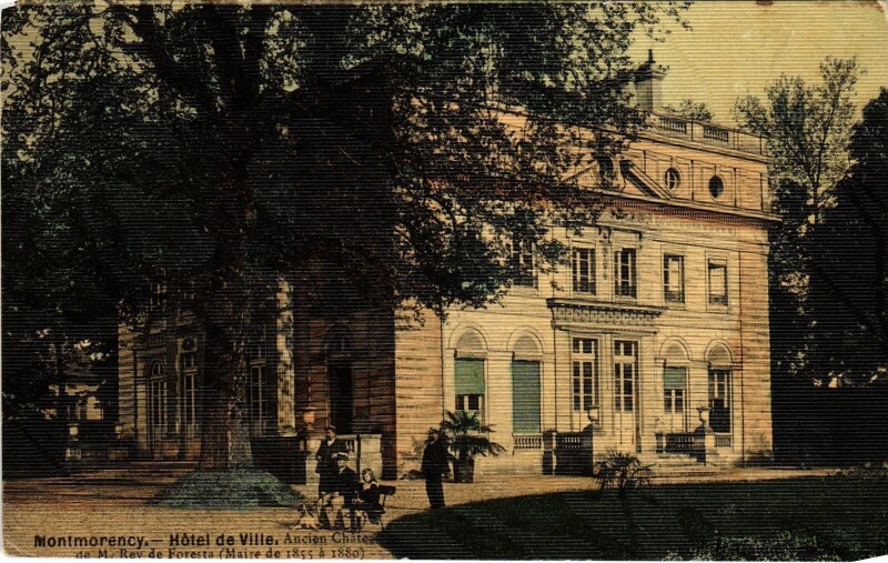 Carte postale ancienne Montmorency Hotel de Ville à Montmorency
