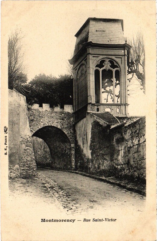 Carte postale ancienne Montmorency Rue Saint-Victor à Montmorency