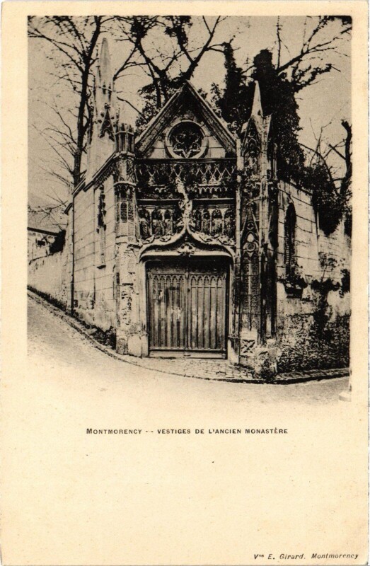 Carte postale ancienne Montmorency Vestiges de l'Ancien Monastere à Montmorency
