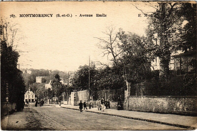 Carte postale ancienne Montmorency Avenue Emile à Montmorency