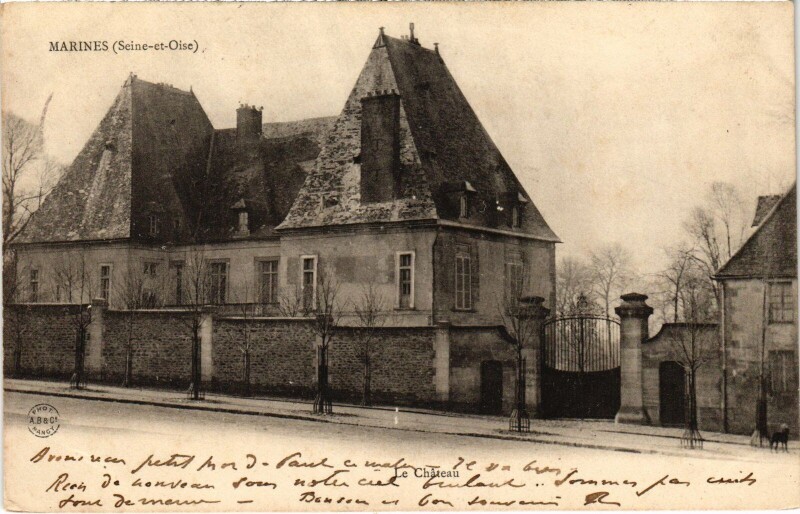 Carte postale ancienne Marines Le Chateau à Marines