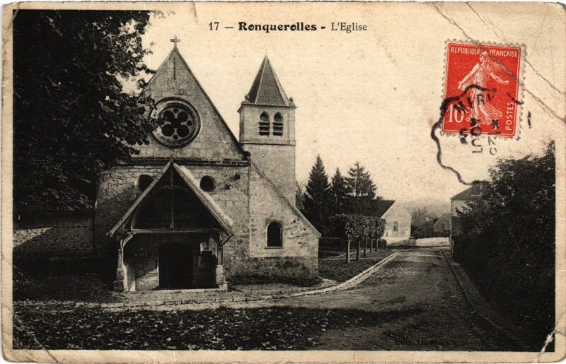 Carte postale ancienne Ronquerolles Eglise à Ronquerolles