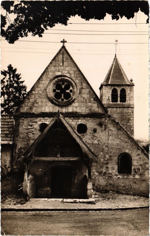 Carte postale ancienne Ronquerolles La vieille Eglise à Ronquerolles