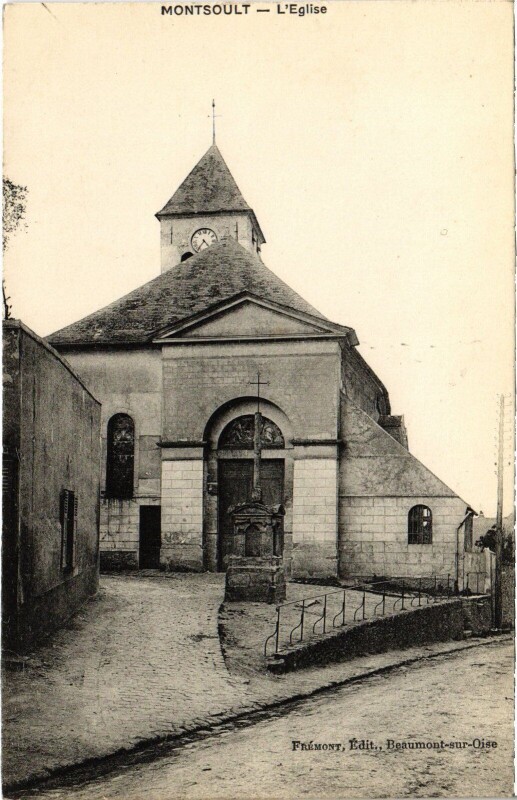 Carte postale ancienne Montsoult Eglise à Montsoult