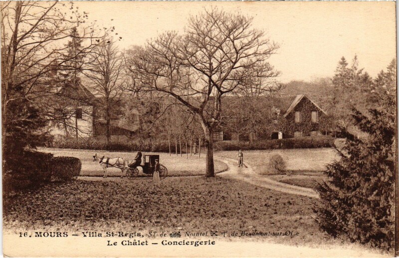 Carte postale ancienne Mours Villa Saint-Regis Le Chalet, Conciergerie à Mours