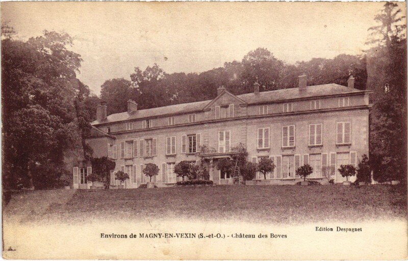 Carte postale ancienne Env.de Magny en Vexin Chateau des Boves à Magny-en-Vexin