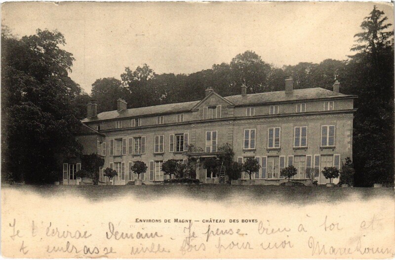 Carte postale ancienne Env.de Magny en Vexin Chateau des Boves à Magny-en-Vexin