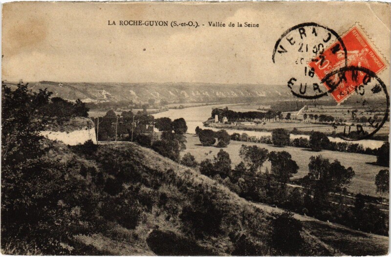 Carte postale ancienne La Roche Guyon Vallee de la Seine à La Roche-Guyon