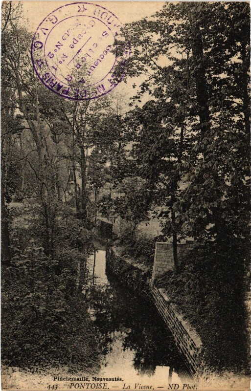 Carte postale ancienne Pontoise La Viosne à Pontoise