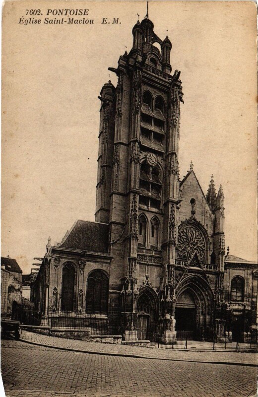 Carte postale ancienne Pontoise Eglise Saint-Maclou à Pontoise