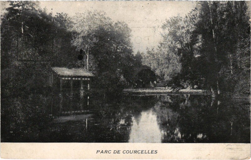 Carte postale ancienne Pontoise Parc de Courcelles à Pontoise
