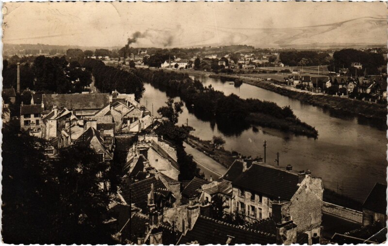 Carte postale ancienne Pontoise vue generale à Pontoise