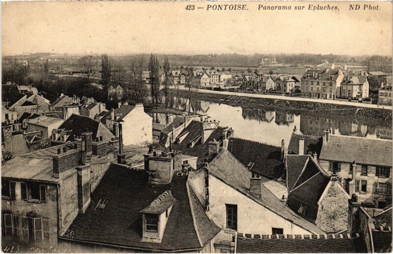Carte postale ancienne Pontoise panorama à Pontoise