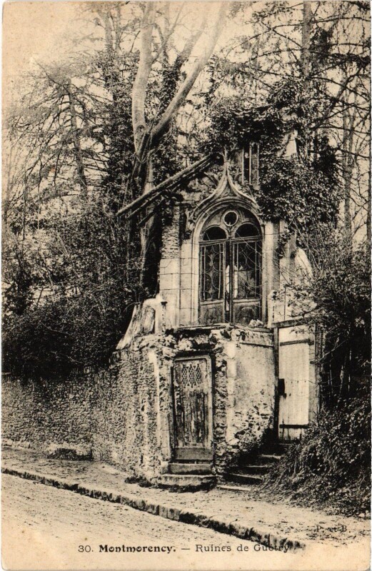 Carte postale ancienne Montmorency Ruines de Guetry à Montmorency