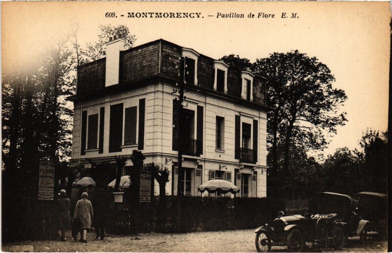 Carte postale ancienne Montmorency Pavillon de Flore à Montmorency
