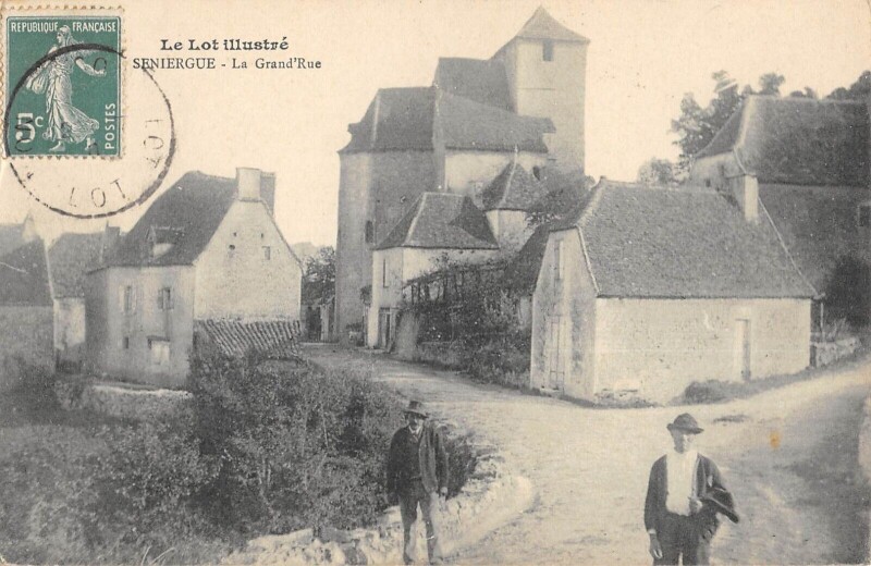 Carte postale ancienne Seniergue La Grand Rue