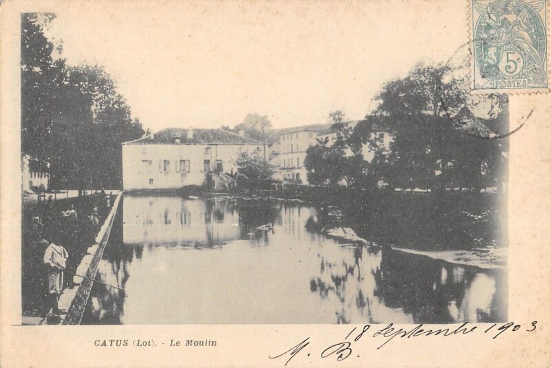 Carte postale ancienne Catus Le Moulin à Catus