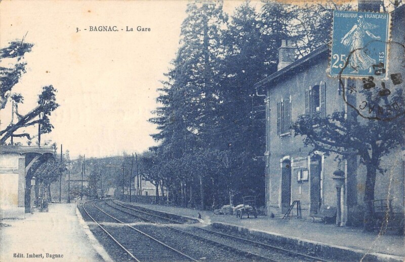 Carte postale ancienne Bagnac La Gare