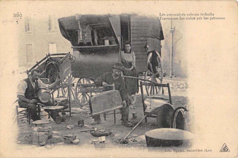 Carte postale ancienne Lot Les Estomaires Saboun Trobolla Traoucoun Los Oulos Per Los Petossas