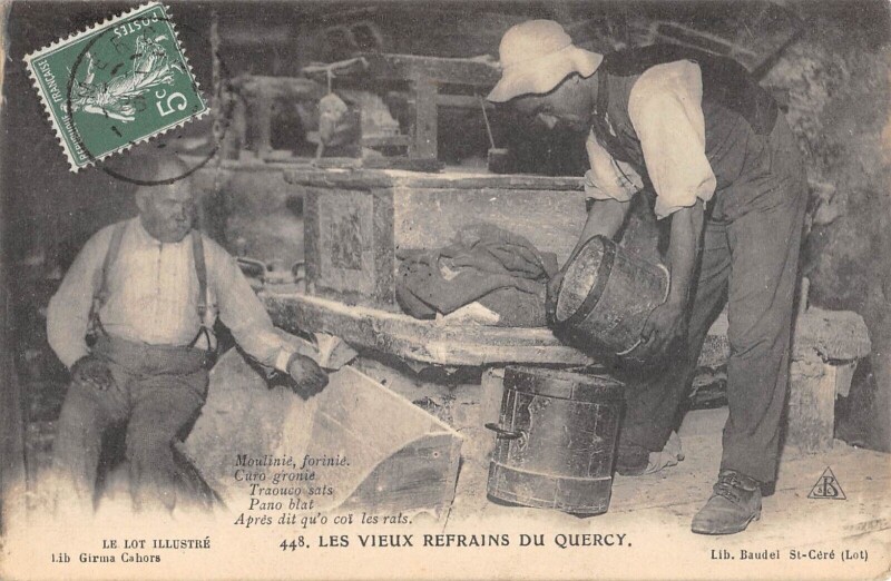 Carte postale ancienne Les Vieux Refrains Du Quercy Moulinie Forinie