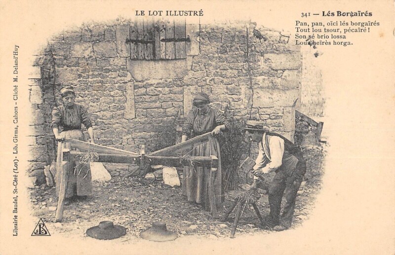 Carte postale ancienne Le Lot Les Borgaires