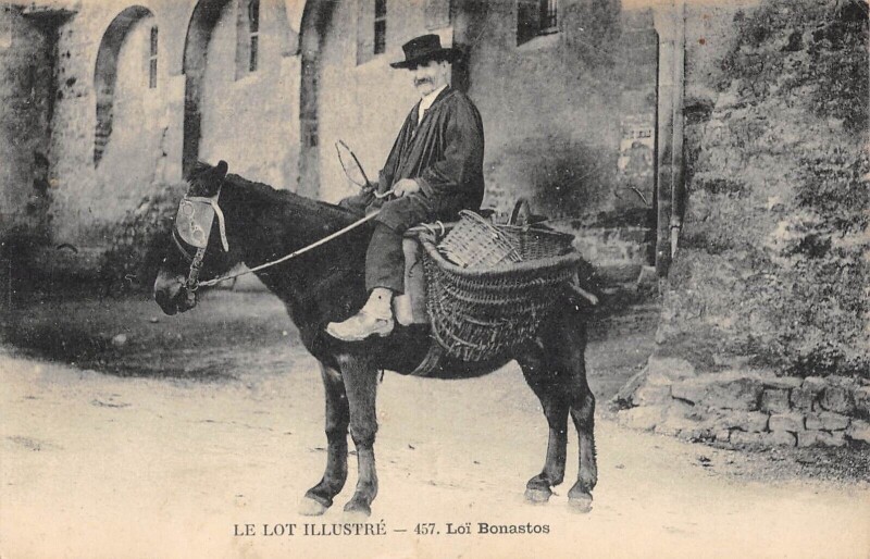 Carte postale ancienne Le Lot Loi Bonastos