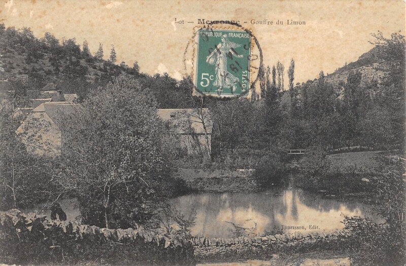 Carte postale ancienne Meyronne Gouffre Du Limon - Cpa Rare à Meyronne