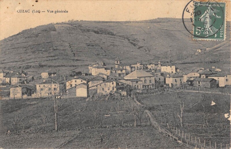 Carte postale ancienne Cuzac Vue Generale à Cuzac
