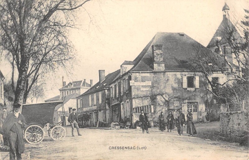 Carte postale ancienne Cressensac Lot