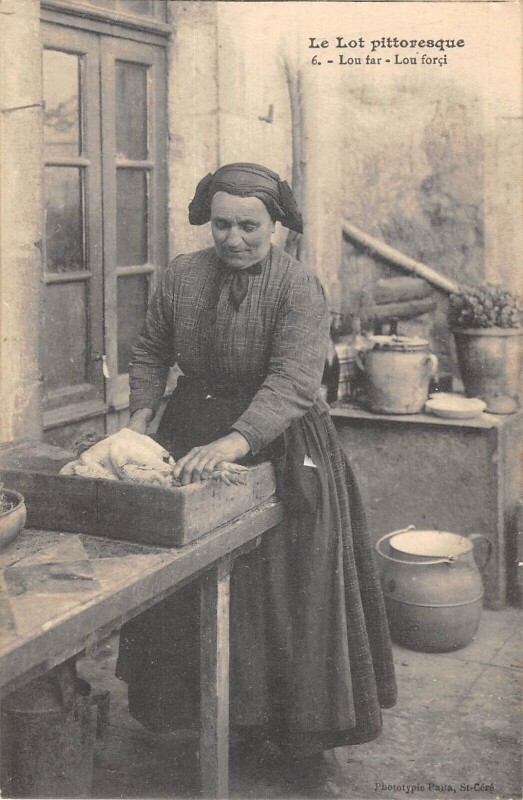 Carte postale ancienne Le Lot Lou Far Lou Forci