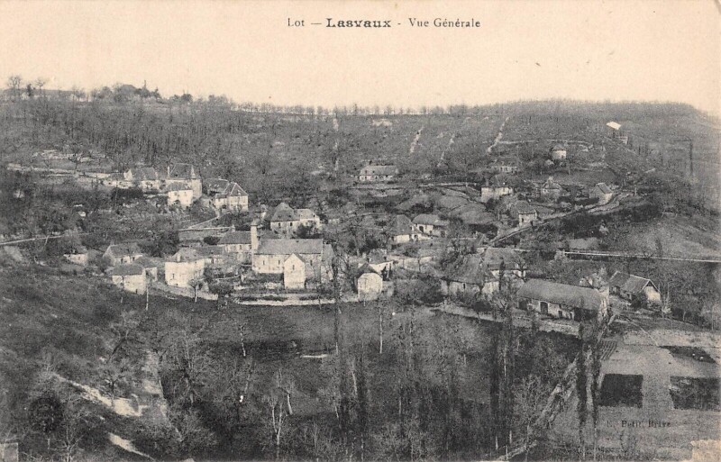 Carte postale ancienne Lasvaux Vue Generale