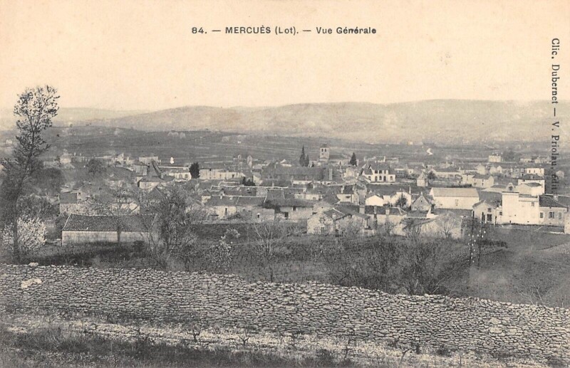 Carte postale ancienne Mercues Vue Generale