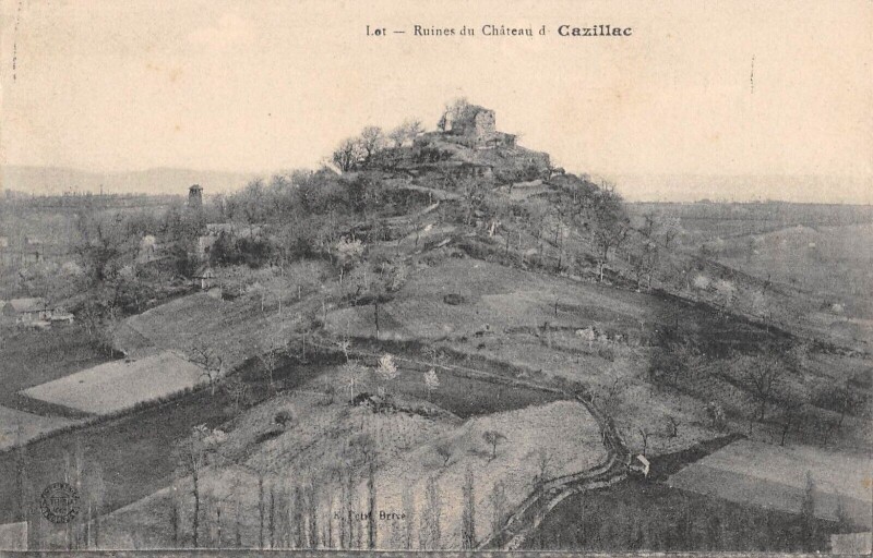 Carte postale ancienne Ruines Du Chateau De Cazillac