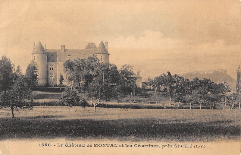 Carte postale ancienne Le Chateau De Montal Et Les Cesarines