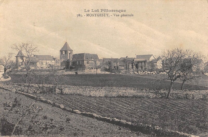 Carte postale ancienne Montgesty Vue Generale à Montgesty