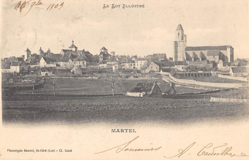 Carte postale ancienne Martel à Martel