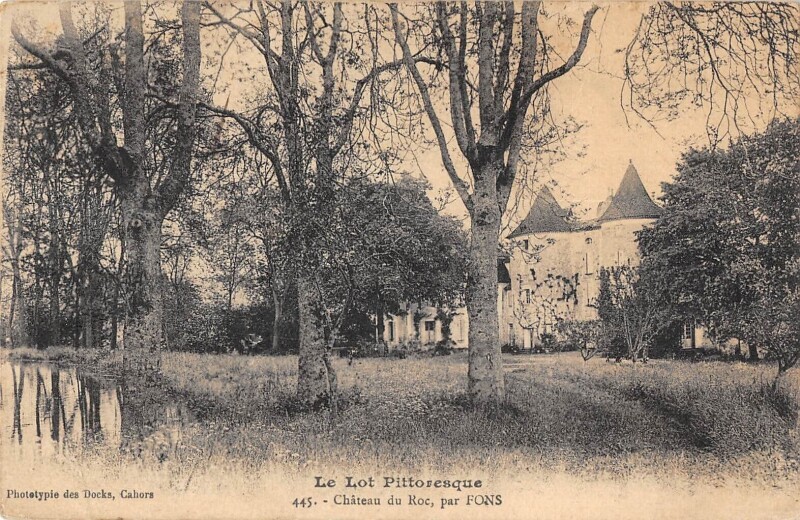 Carte postale ancienne Chateau Du Roc Par Fons