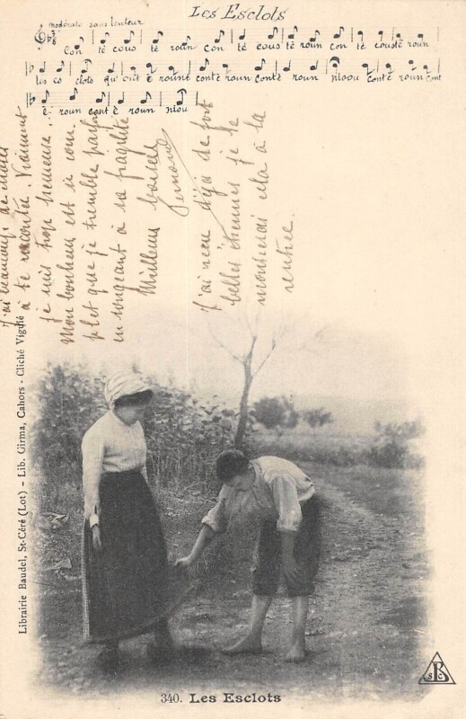 Carte postale ancienne Les Esclots