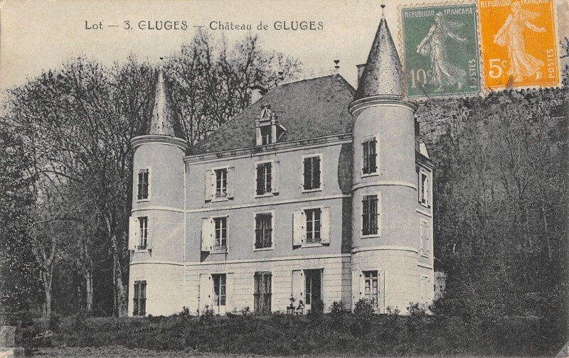 Carte postale ancienne Gluges Chateau De Gluges