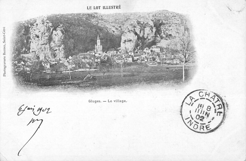 Carte postale ancienne Gluges Le Village