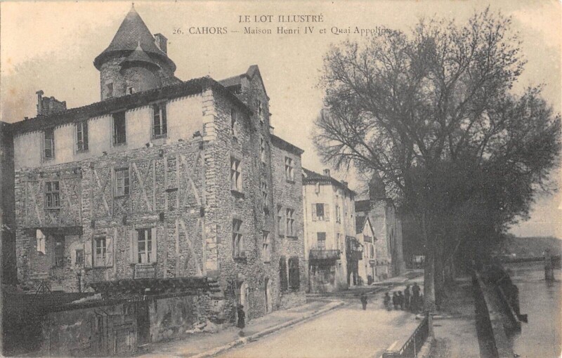 Carte postale ancienne Cahors Maison Henri Iv à Cahors