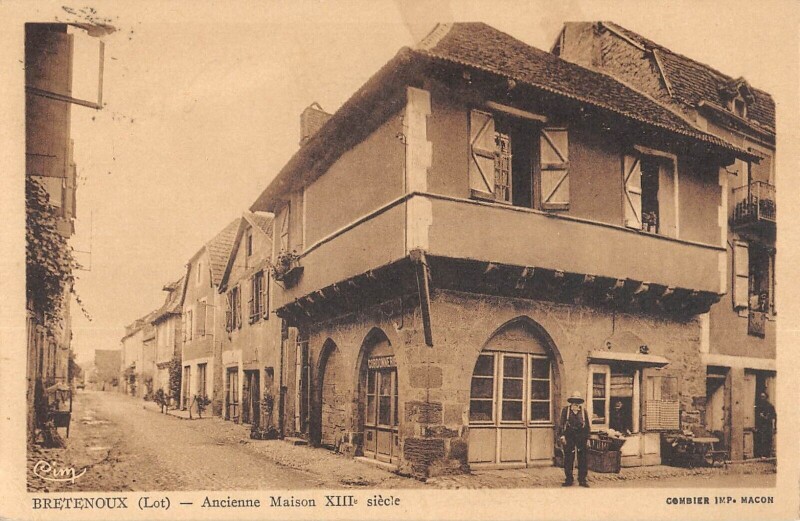 Carte postale ancienne Bretenoux Ancienne Maison à Bretenoux